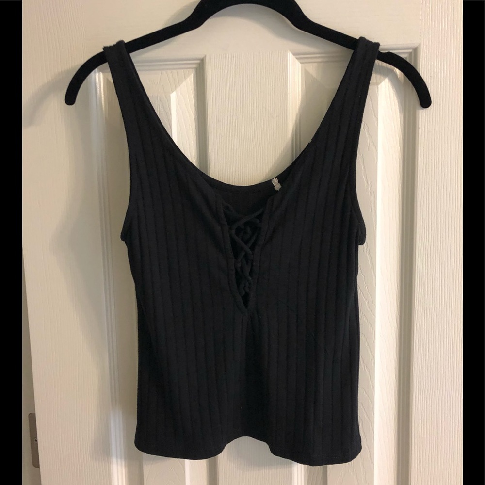 Black crop top
